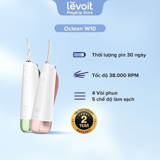 Tăm Nước Oclean W10 | 5 Chế Độ | Pin 30 Ngày| Tần số 1400 Xung Trên Mỗi Phút - Hàng Chính Hãng