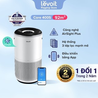 Máy Lọc Không Khí Levoit Core 400S 92m2 | Bộ Lọc HEPA 13 Lọc Bụi Mịn | Hàng Chính Hãng