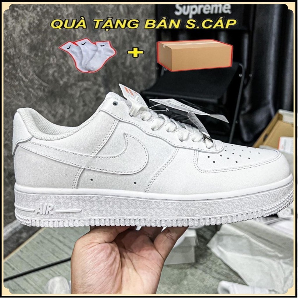 Giày Nike_Air Force 1 Low 07 All White, Giày AF1 Full Trắng Đủ size Nam Nữ 36-43, liau.hanhthuy