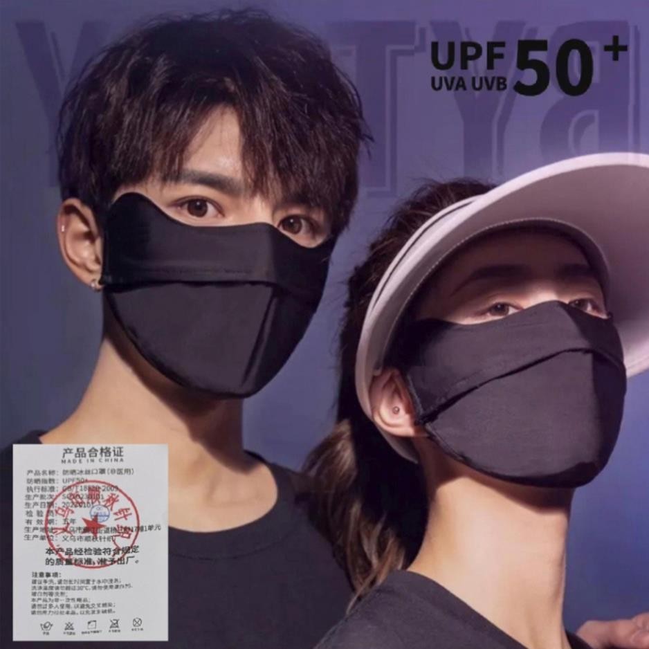 Khẩu Trang Chống Tia UV - Khẩu trang chống nắng che mặt UPF 50+