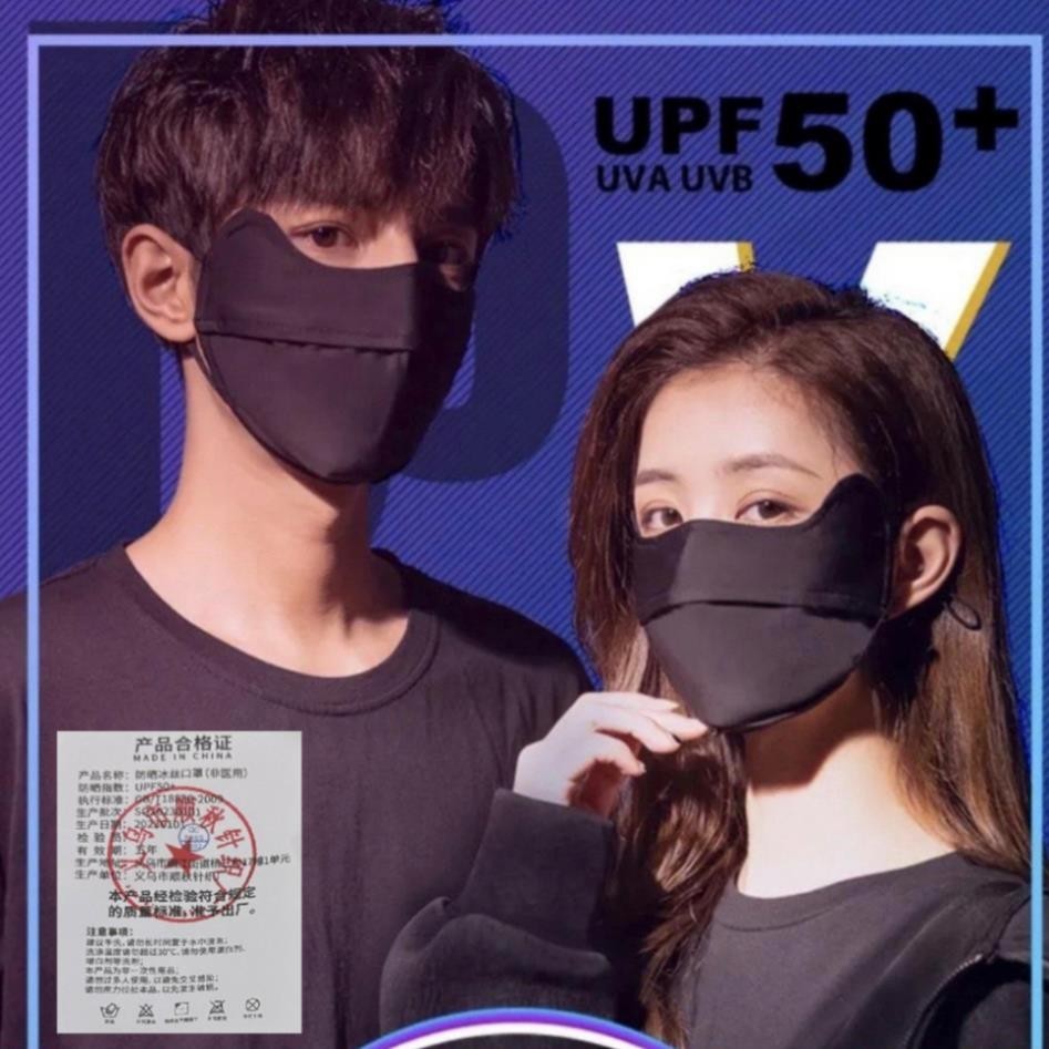 Khẩu Trang Chống Tia UV - Khẩu trang chống nắng che mặt UPF 50+