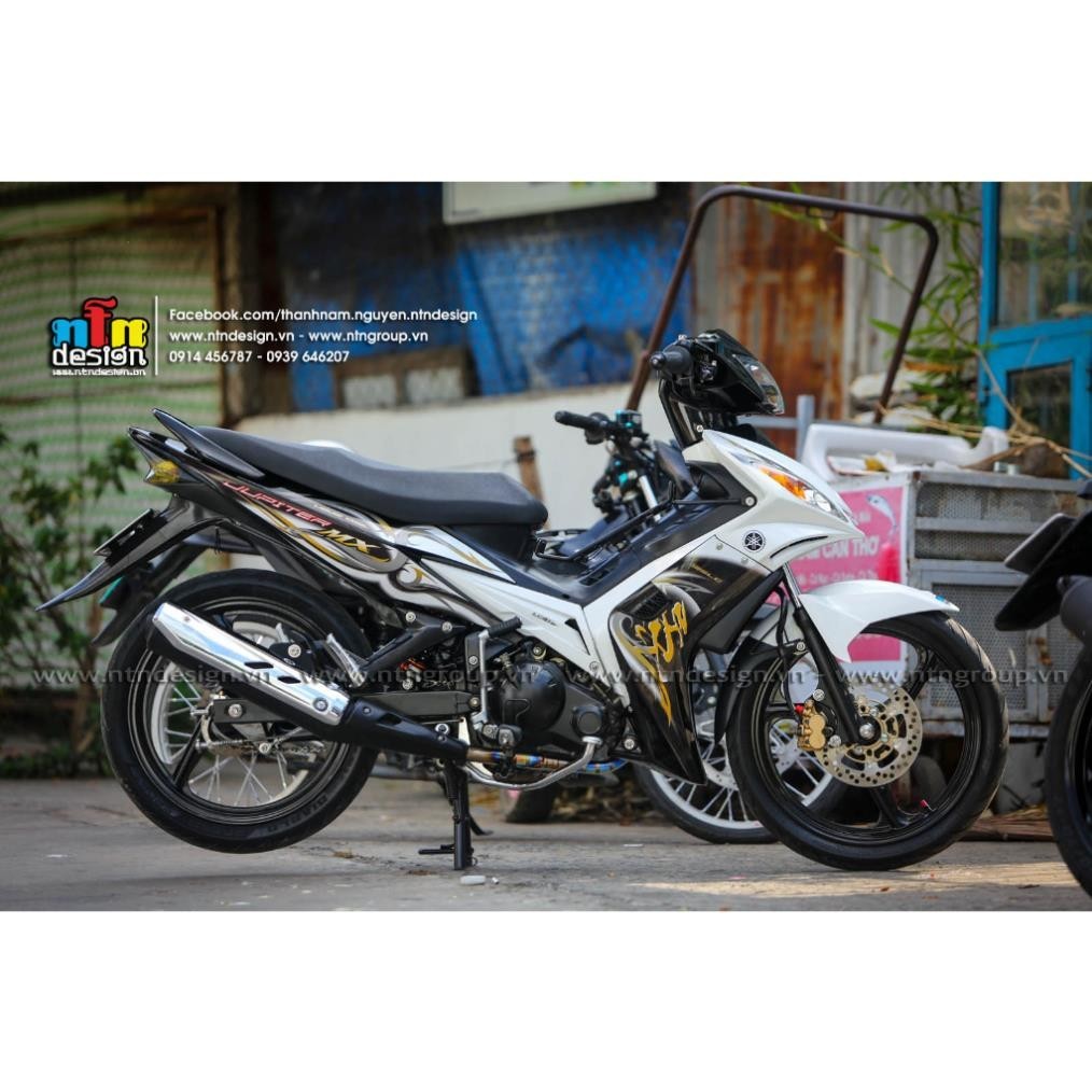 tem rời exiciter 2006-2010 trắng đen vàng mẫu jupiter mx đẹp , bền màu - Decal Cao Cấp Nhất Nhất