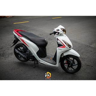 Tem rời vision trắng đỏ cover chuẩn 2023 , tem 3 lớp bền màu - Decal Cao Cấp Nhất Nhất