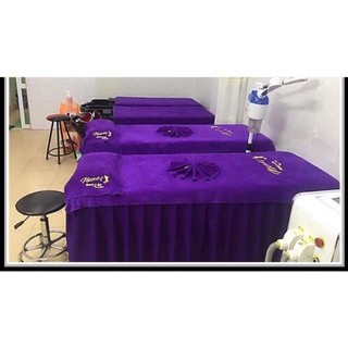 Ga thun giường spa, ga giường mi, ga giường massa, ga giường gội hàng loại 1 không bai nhão - Khăn Ga Quang Huy