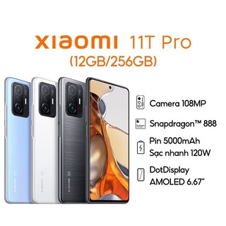 Điện thoại xiaomi 11t pro 12+256gb | hàng chính hãng | chip snapdragontm 888| pin 5000 mah