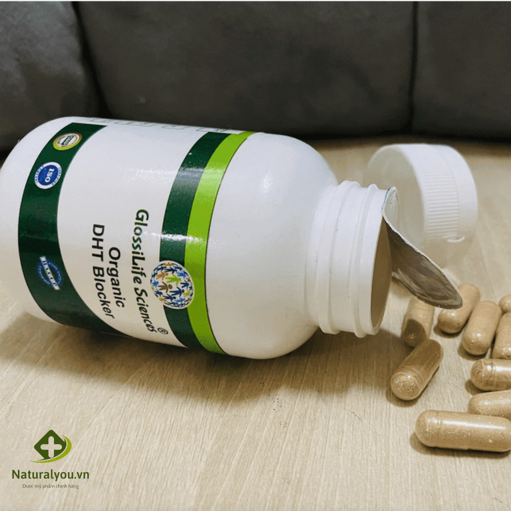 Viên Uống Hữu Cơ DHT Blocker Organic (Hộp 60) Viên Giảm Nhờn Da Đầu Mọc Tóc, Ngăn Rụng Tóc Chính Hãng Ấn Độ| Dr.Dung Ski