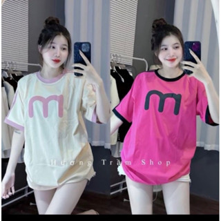 Áo phông chữ M , Áo from rộng chất cotton mềm mịn