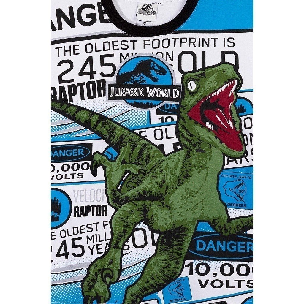 Áo thun ngắn tay khủng long Jurassic World bé trai Rabity 91108