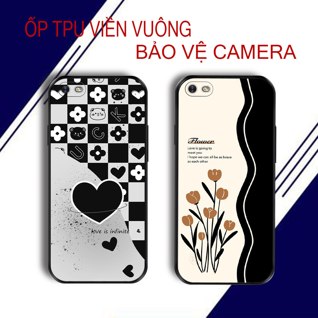 Ốp lưng Oppo A3s , A1k , A33 , NEO 7 TPU cạnh vuông | Kind case Ốp lưng bảo vệ camera