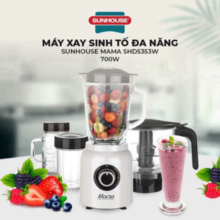 máy xay sinh tố nước ép đazinăng SUNHOUSE SHD5353W - Bảo hành chánh hãng 12 tháng