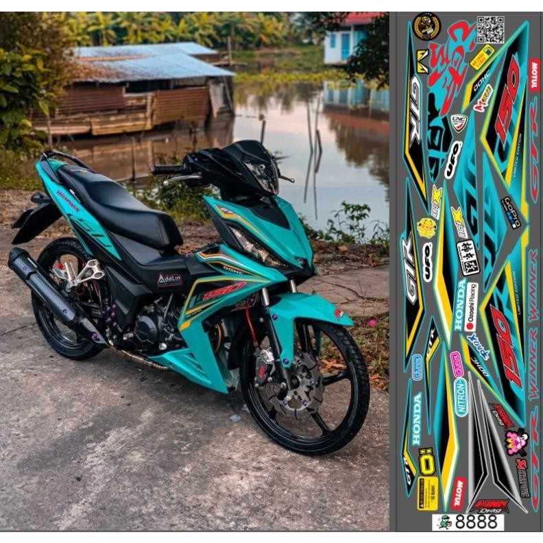 TEM GTR WINNER V1 XANH LỤC BẢO - Decal Cao Cấp