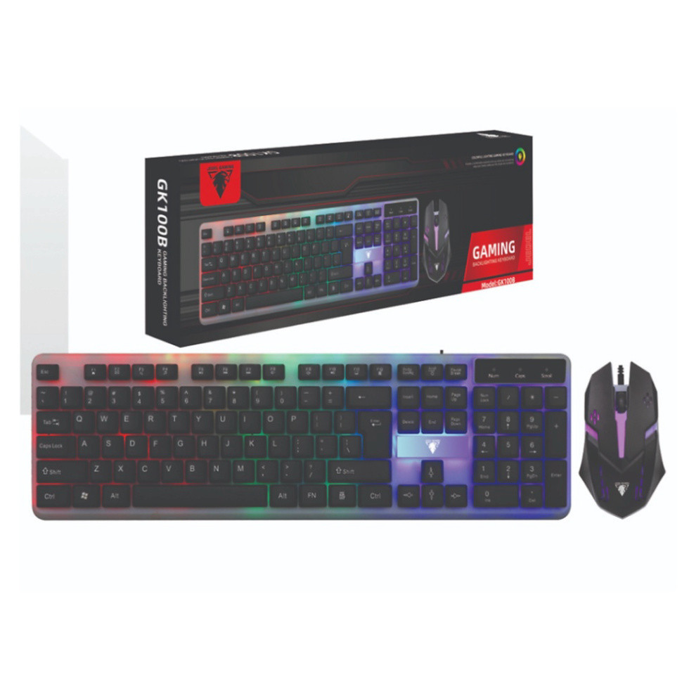 Combo bàn phím Gaming + chuột có dây Jedel GK112 (Giả cơ + led) ( USB ) | BigBuy360 - bigbuy360.vn
