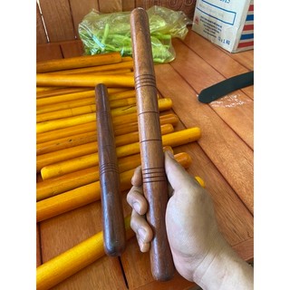 dùi đánh trống lân gỗ camxe 34cm