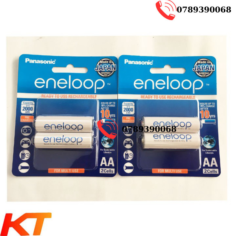 Pin sạc AA PANASONIC ENELOOP 2000mAh BK-4MCCE.2BV (combo 10 viên)