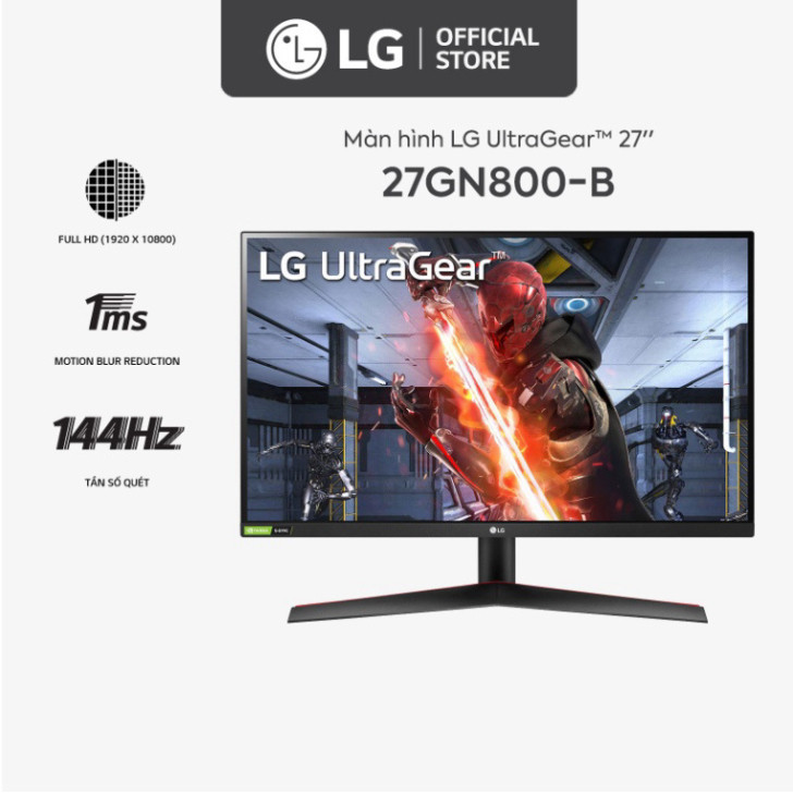 Màn Hình LG 27GN800-B 27'' 1ms 144Hz IPS QHD UltraGear™ - Hàng Chính Hãng XẢ KHO GIÁ GỐC