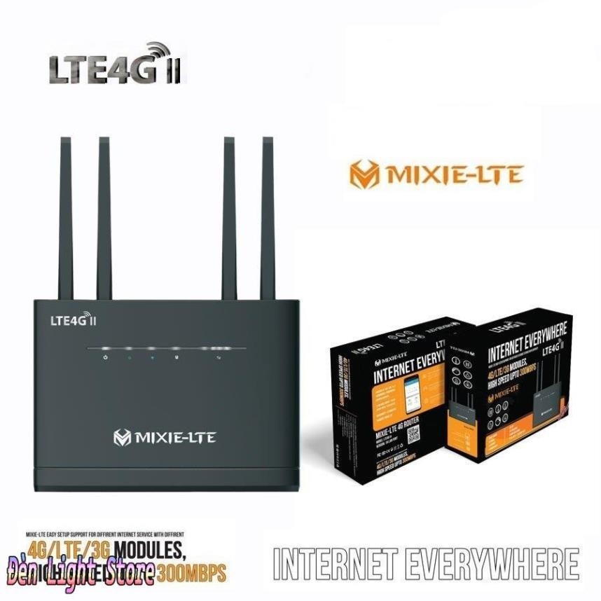 Router Wifi 4G LTE MIXIE II Chính hãng (4 Anten - 32 user - 4 Cổng Lan) Bảo hành 24 Tháng