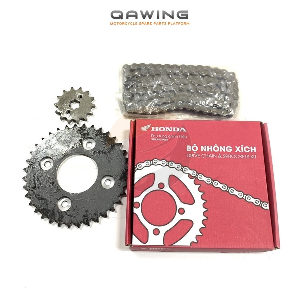 (H0640KTL640)_Bộ NSD nhông xích HONDA Wave Rs/ Rsx/ ALPHA/ Wave 110/Wave S110/ Fu Neo_(6A 2B)_QAWING