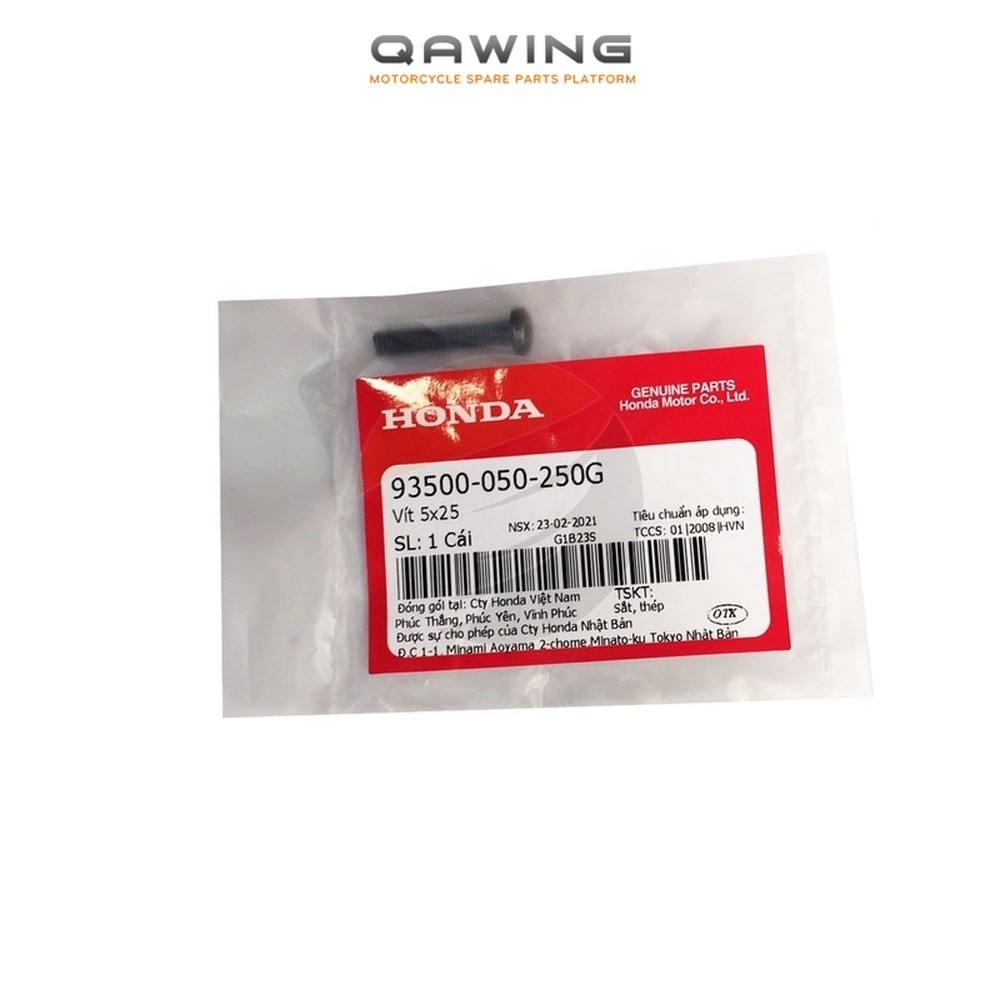 (93500050250G)_Vít HONDA cỡ 5x25 _(685)_QAWING