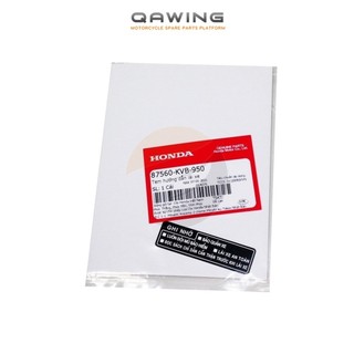 (87560KVB950)_Tem hướng dãn lái xe HONDA nhiều dòng xe _(9A 2D)_QAWING