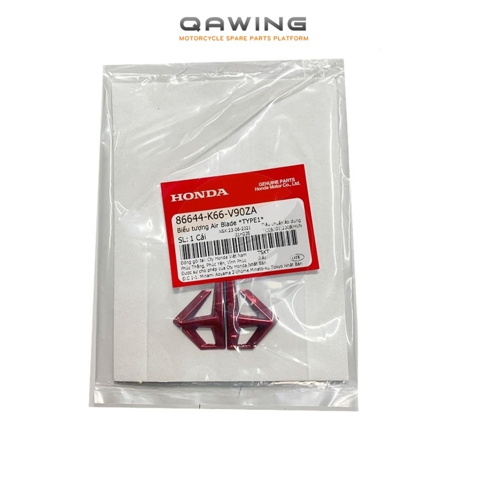 Logo nổi Air Blade (2016-2019) (Đỏ) (86644K66V90ZA) Chính Hãng (377)