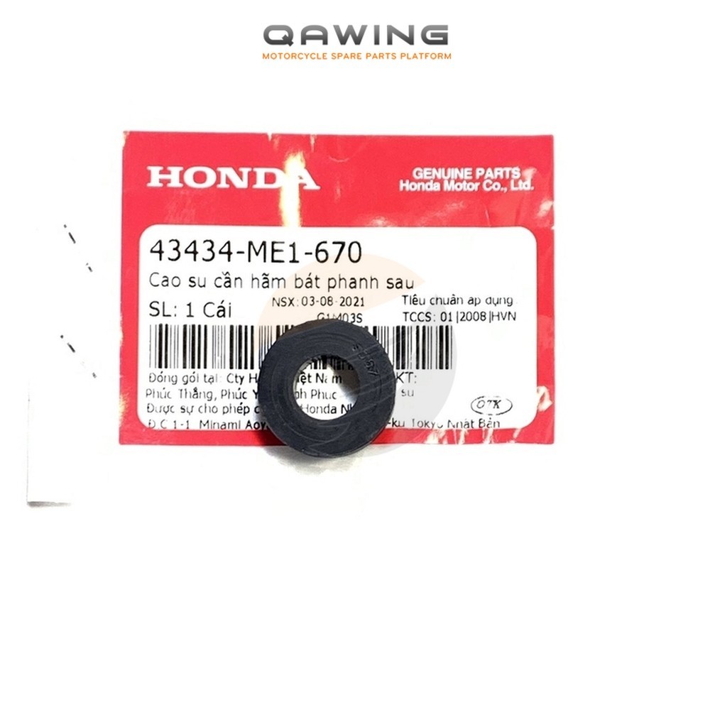 (43434ME1670)_Cao su cần hãm bát phanh sau HONDA nhiều dòng xe _(1177)_QAWING
