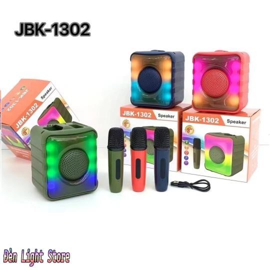 Loa Karaoke Mini JBK-1302 Kèm Mic, Có Led Nhỏ Gọn