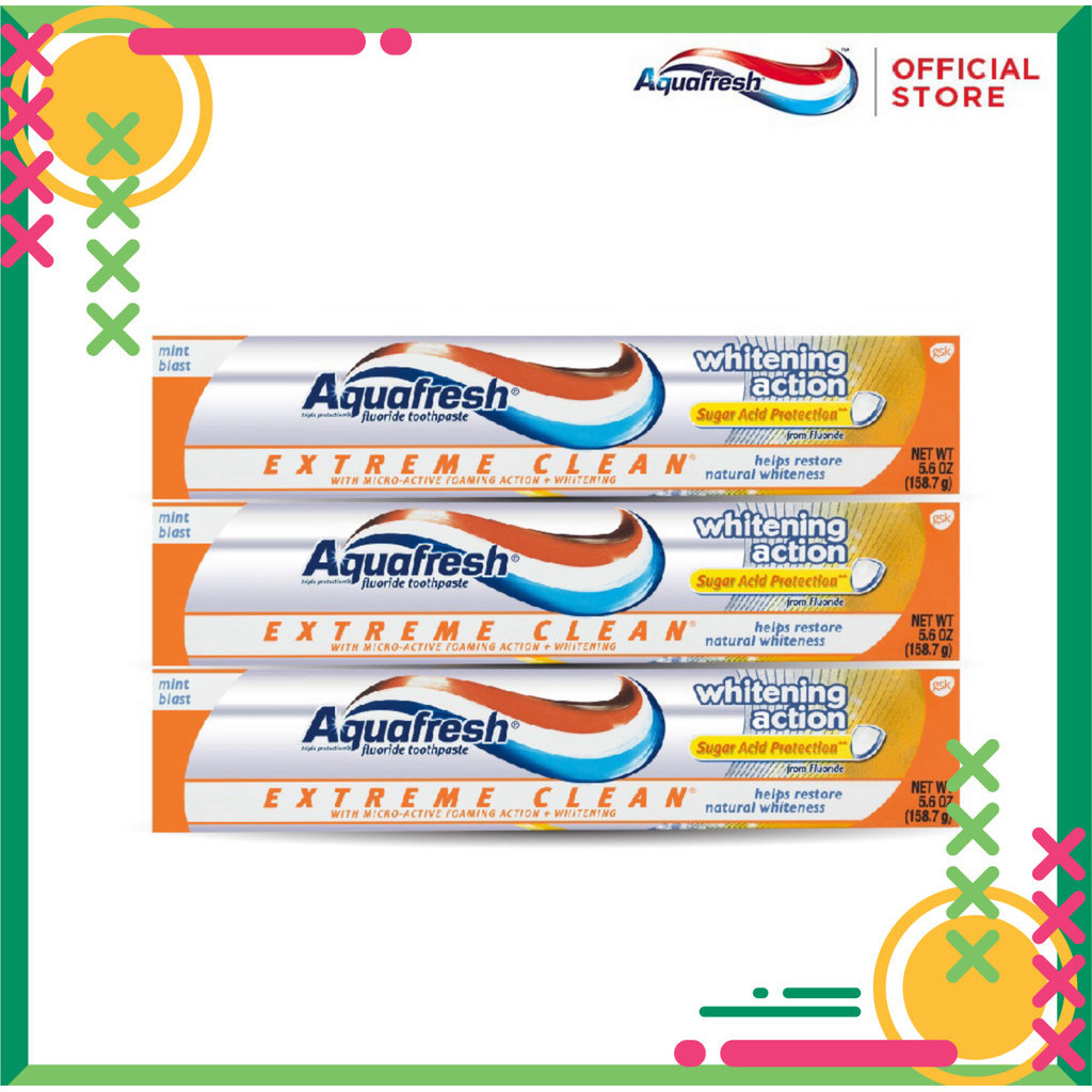 Kem đánh răng Aquafresh EXTREME CLEAN WHITENING 158.7g/tuýp