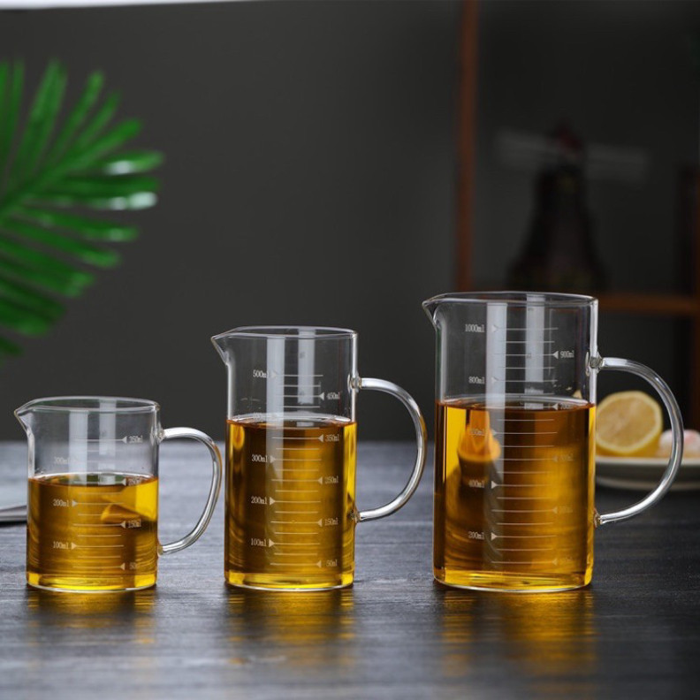 ca đong sữa thuỷ tinh chia vạch