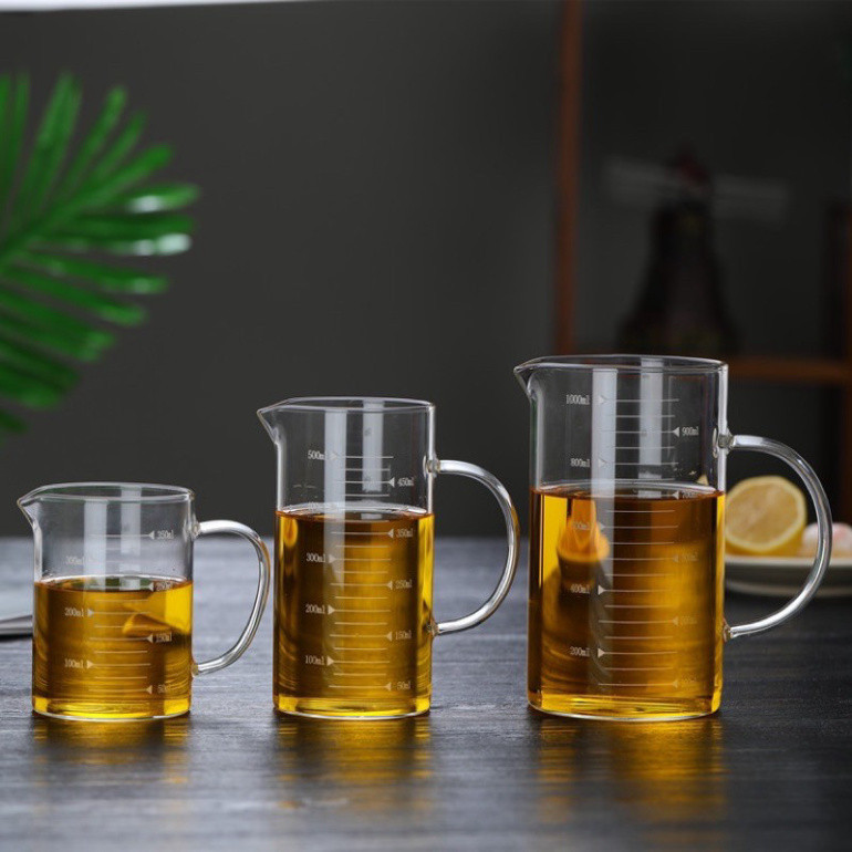 ca đong sữa thuỷ tinh chia vạch