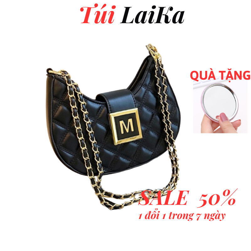 Túi Xách Nữ Đeo Chéo 2 màu Đen Trắng BASIC Thiết Kế Dáng Thuyền Cá Tính mẫu túi PP nhất hiện nay PP TN06