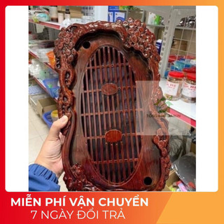 Khay trà giả gỗ, khay trà tùng hạc điêu khắc giả gỗ cực đẹp và sang trọng, khay trà nhựa giả gỗ - tổng kho daikin