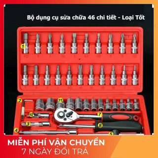 Bộ tô vít, bộ dụng cụ tô vít đa năng 46 chi tiết