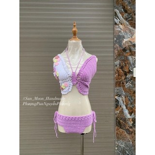 Set bikini hình bướm đi biển cho nữ
