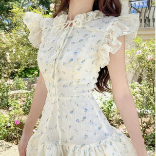 Đầm tơ hoa nhí tiểu thư ANA' DRESS T368