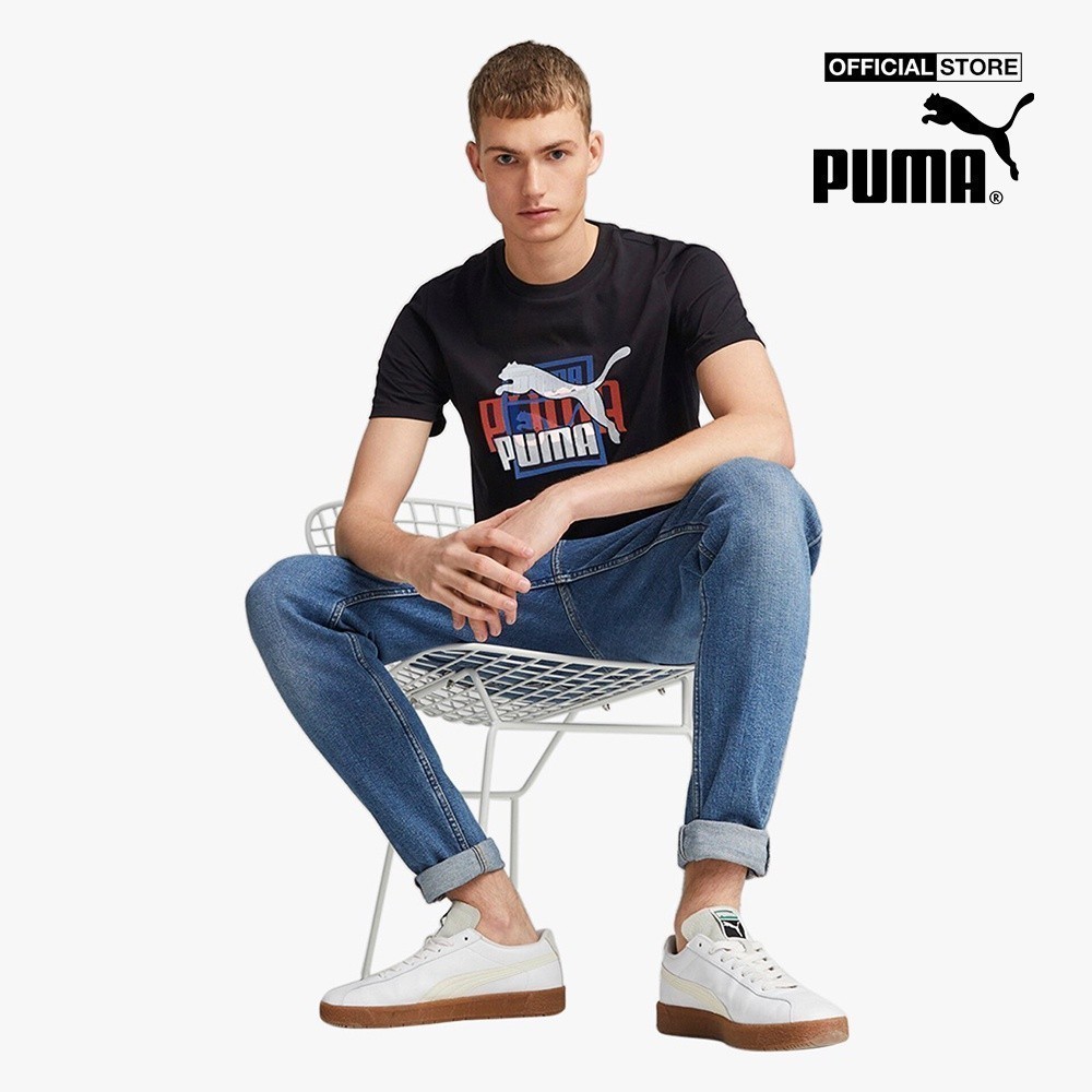 PUMA - Áo thun nam cổ tròn tay ngắn Classics GEN 538180-01