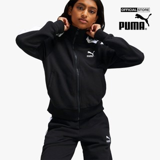 PUMA - Áo khoác thể thao nữ cổ trụ phối zip Iconic T7 Track 530078-01