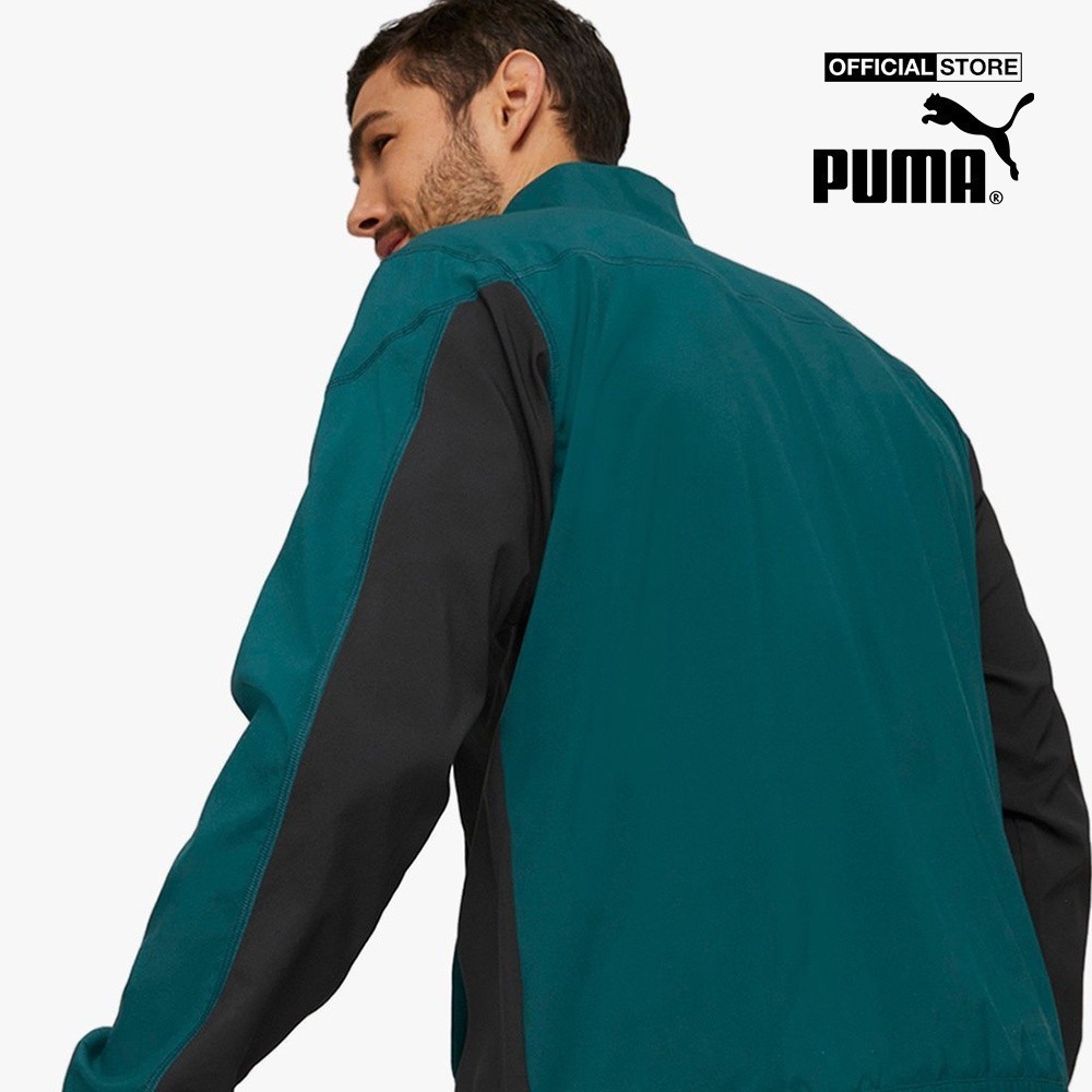 PUMA - Áo khoác nam thể thao cổ trụ phối zip Fit Woven Half Zip Training 522129-24