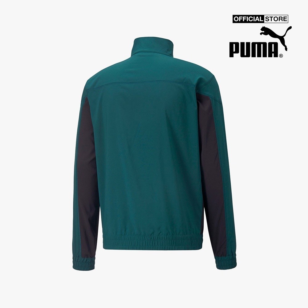 PUMA - Áo khoác nam thể thao cổ trụ phối zip Fit Woven Half Zip Training 522129-24