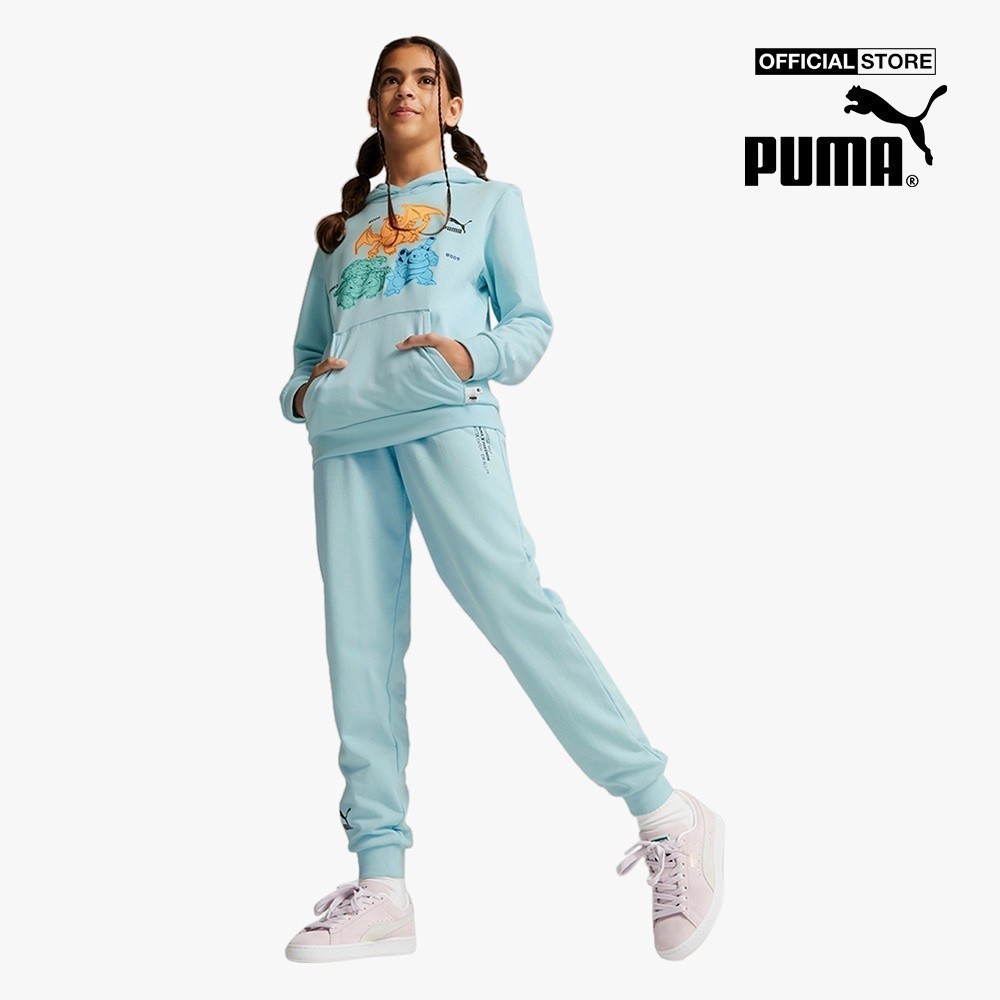 PUMA - Áo hoodie trẻ em phối mũ Puma x Pokémon 536431-30