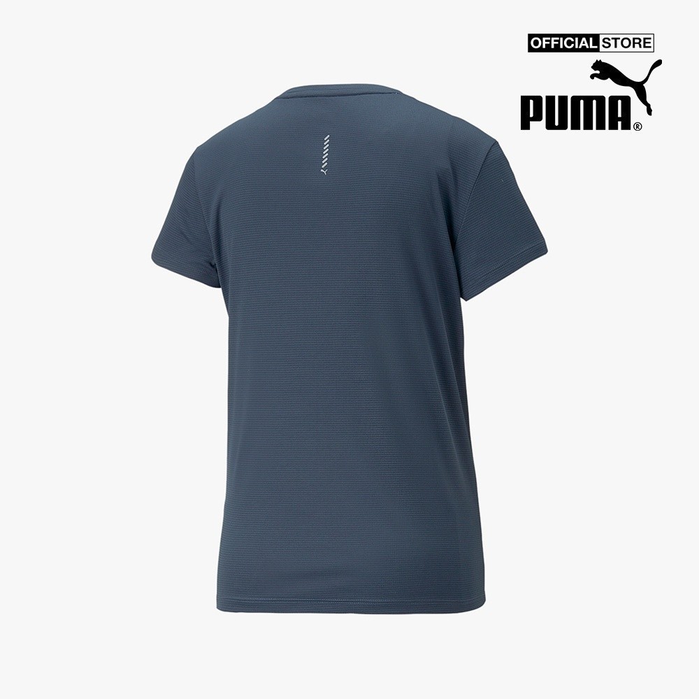 PUMA - Áo thun thể thao nữ cổ tròn tay ngắn Run Logo 523266-16
