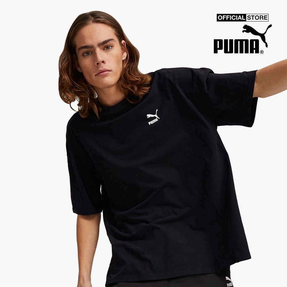 PUMA - Áo thun nam cổ tròn tay ngắn Classics Oversized 538070-01