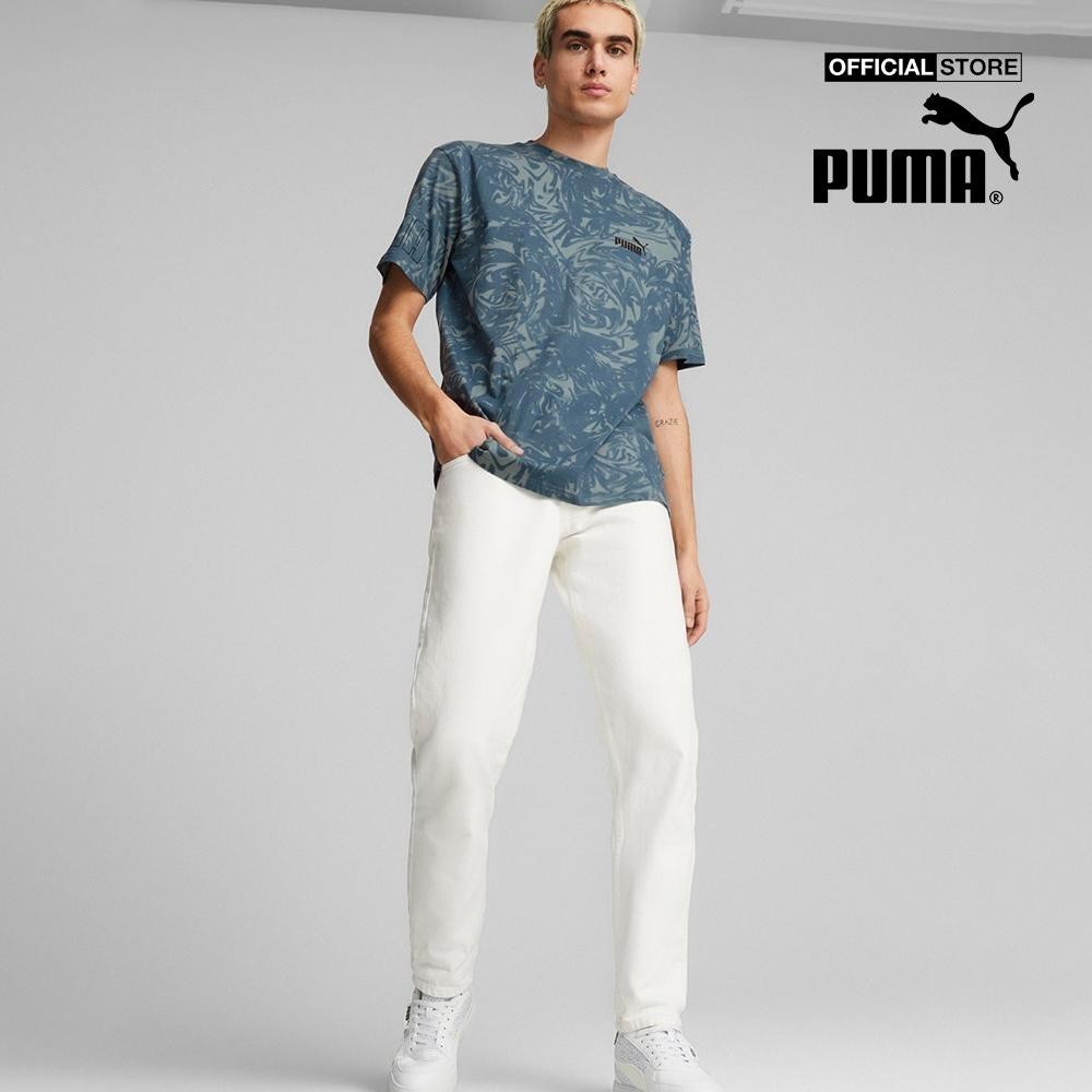 PUMA - Áo thun nam cổ tròn tay ngắn POWER Printed 673397-84