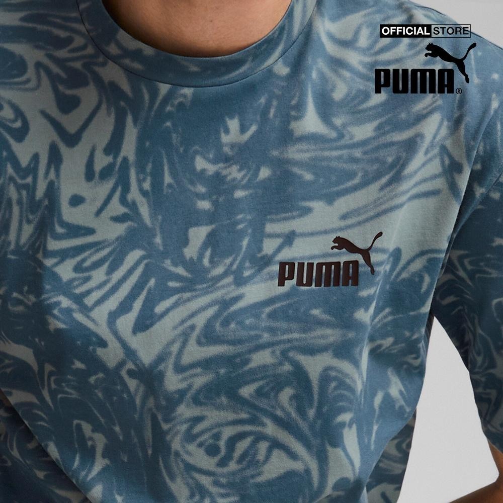 PUMA - Áo thun nam cổ tròn tay ngắn POWER Printed 673397-84