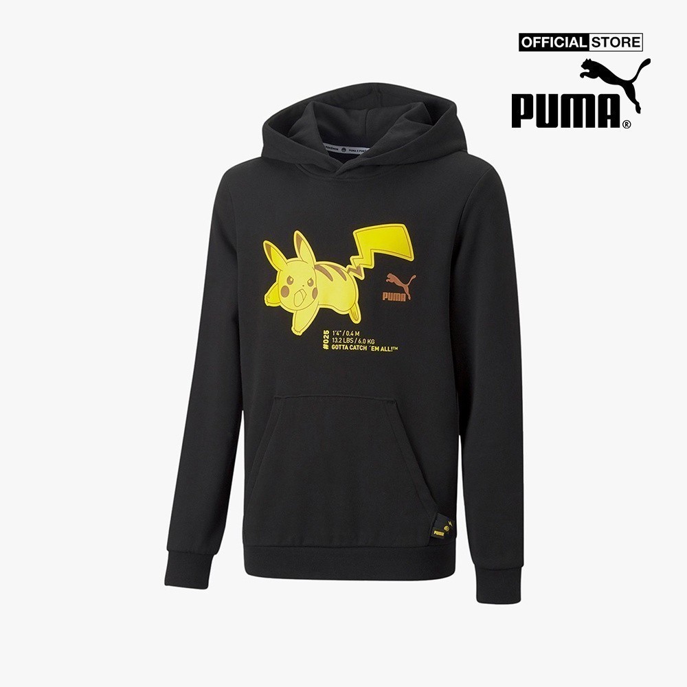 PUMA - Áo hoodie trẻ em phối mũ Puma x Pokémon 536431-01