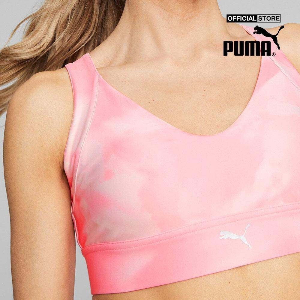 PUMA - Áo bra thể thao nữ cổ V phom ôm hiện đại 524151-62