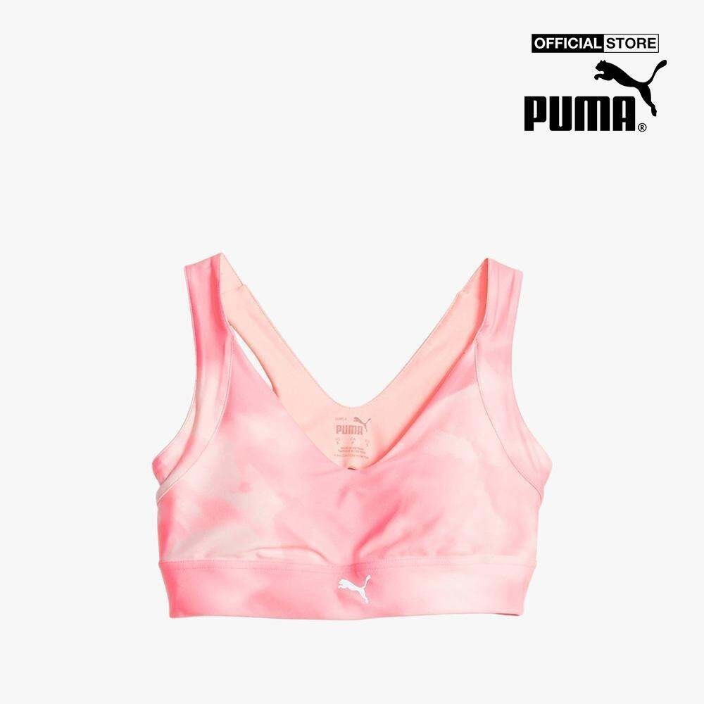 PUMA - Áo bra thể thao nữ cổ V phom ôm hiện đại 524151-62