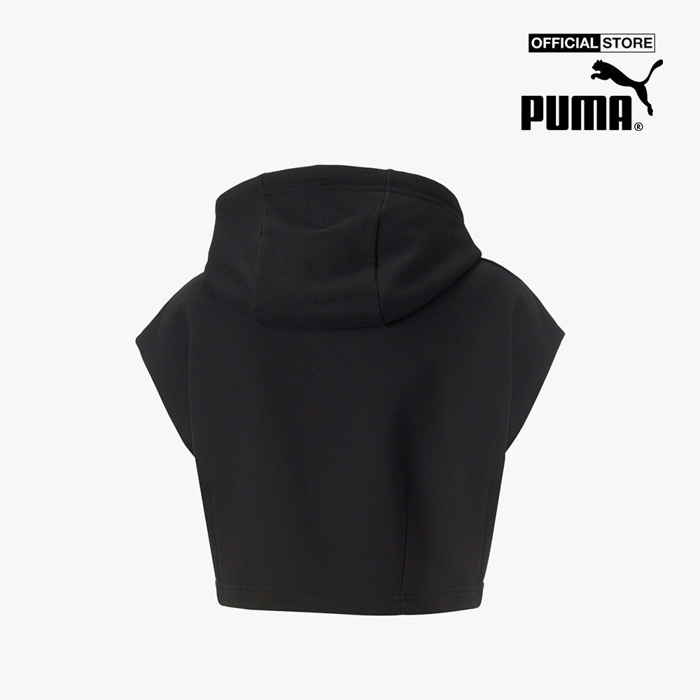 PUMA - Áo hoodie nữ sát nách Dare To Hooded Cropped Vest 535624-01