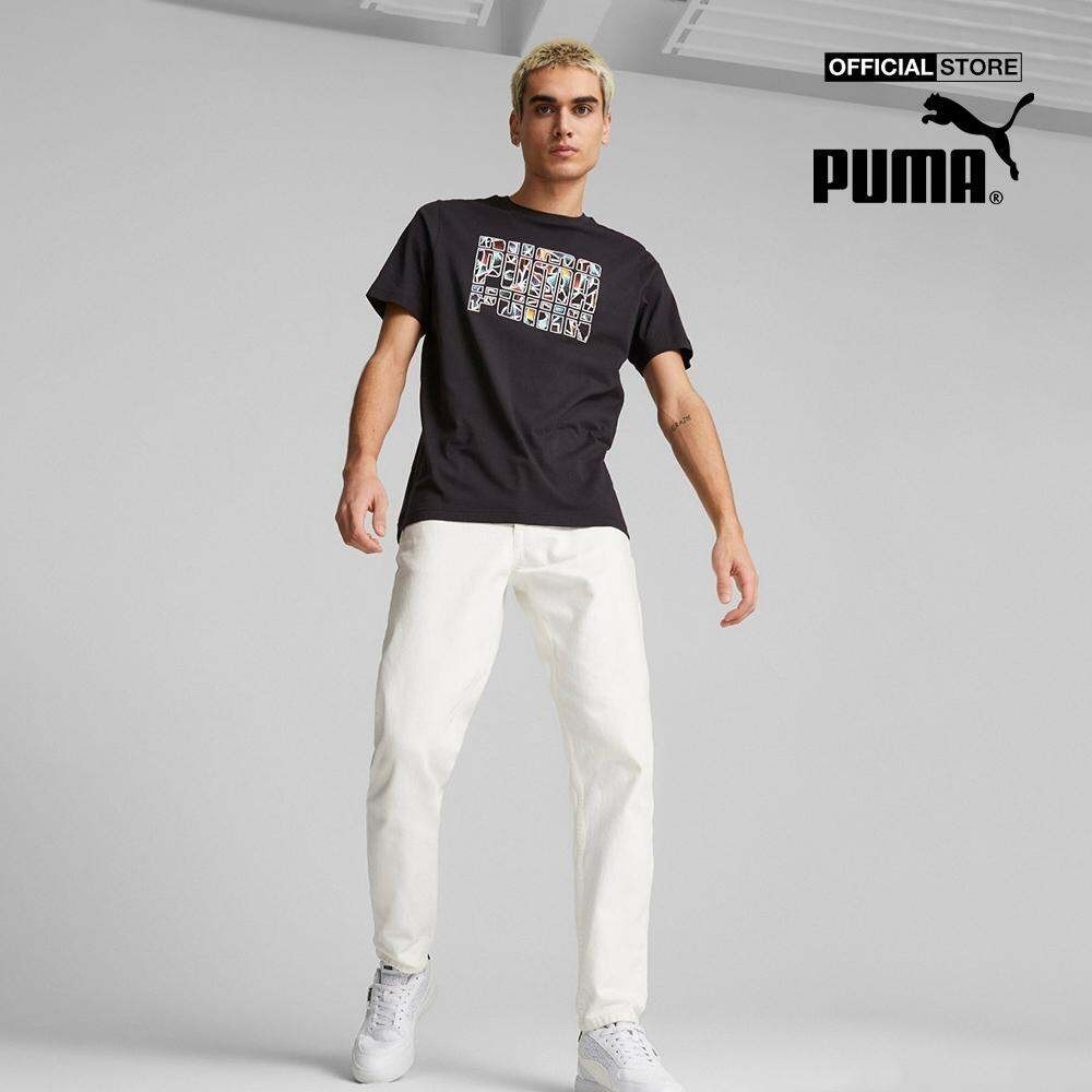 PUMA - Áo thun nam cổ tròn tay ngắn Graphics Summer 674482-01