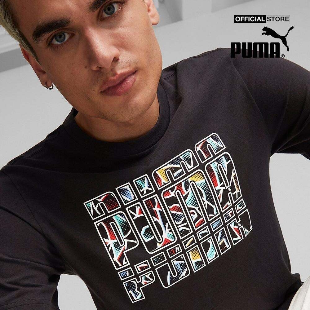 PUMA - Áo thun nam cổ tròn tay ngắn Graphics Summer 674482-01