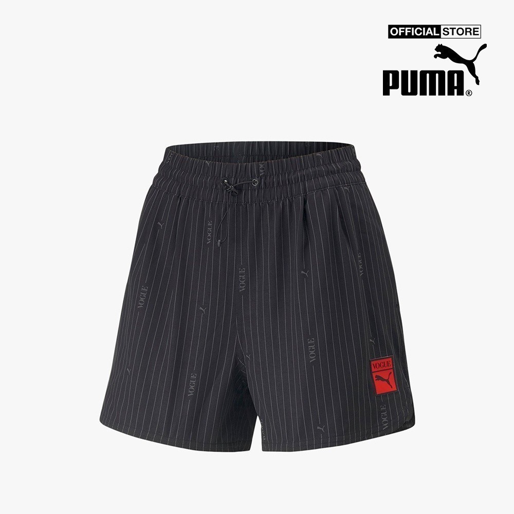 PUMA - Quần shorts tập luyện nữ lưng thun Puma x Vogue WV 534693-01